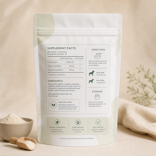 Nutra Paws Dog Probiotic Powder – Bacon Flavor